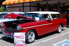 Very Sharp 1955 Chevy Nomad Wagon Painted White Over Metallic Red